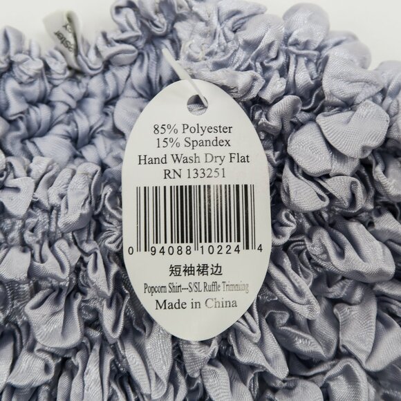 Vintage 90s Silver Bubble Popcorn Shirt - Picture 9 of 9